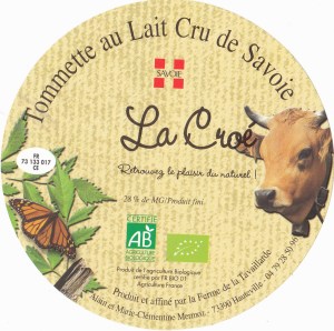 Tommette fermière Bio